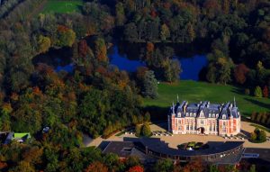 Vue aérienne du chateau